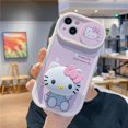 thumbnail image 1 of Sanrio 3D Hello kitty cinnamoroll titular deslizante Cámara protección teléfono funda para Iphone 11 12 13 14 Pro Max X Xs Xr plus cubierta xuanjing unisex, 1 of 2