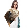 thumbnail image 4 of Sea Lion Translucent Chiffon Silk Scarf - Lightweight Breathable 180x73cm Luxury Fashion Accessory, 4 of 6