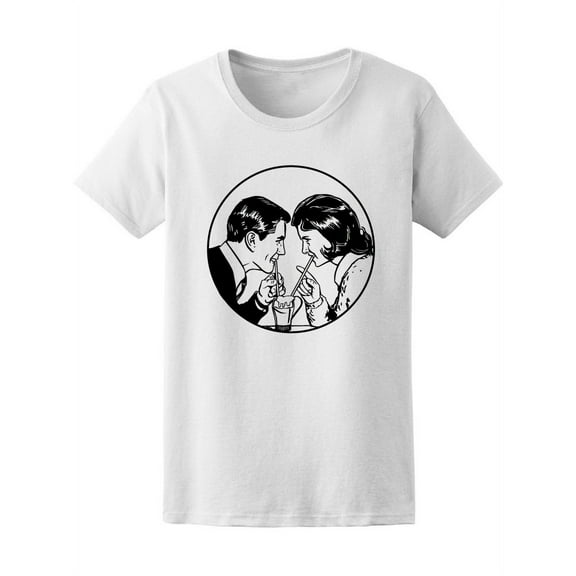 Sharing A Soda Retro Tee Women's -Image by Shutterstock
