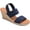 Navy, variant on Esprit Womens Allison Ankle Strap Espadrille Flatform Sandals