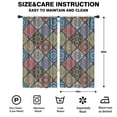 thumbnail image 2 of Blackout Kids Curtains,Multicolor Ethnic Mandala Pattern Childrens Insulated Curtains Set Of 2,Bedroom Essentials,Toddler Room Decor 42x84in(106x213cm), 2 of 5