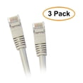 thumbnail image 1 of C&E Shielded Cat5e Gray Ethernet Cable, Snagless/Molded Boot, 10 Feet, 3 Pack, 1 of 2