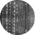 thumbnail image 1 of Ahgly Company Indoor Round Oriental Gray Industrial Area Rugs, 5' Round, 1 of 4