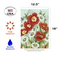 thumbnail image 2 of Toland Home Garden Poppies & Daisies Flowers Flower Flag Double Sided 12x18 Inch, 2 of 5