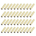 thumbnail image 1 of Unique Bargains 40Pack 3.5x22mm Metal Shoelace Tips Column Shoelace Repair Cords End Tips Gold, 1 of 6