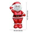 thumbnail image 3 of YIKA Christmas Large Standing Santa Claus Christmas Style Festival Party Decoration Christmas Decorations Christmas Decorations Indoor red, 3 of 6