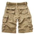 thumbnail image 2 of TRGPSG Women's Cargo Shorts, 9-Pocket Cotton Blend Utility Shorts for Hiking and Work, Mid-Rise Relaxed Fit Summer Apparel,Khaki Size 10(No Belts), 2 of 8