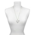 thumbnail image 3 of Delight Jewelry Silvertone Small I Love You Heart Let Things Go Fall Zoey Charm Necklace, 28", 3 of 4
