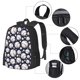 thumbnail image 2 of Balery Cute Basebal Mochila para hombre y mujer - Tela Oxford 600D resistente - Gran capacidad, resistente al agua, ideal para la escuela, viajes y senderismo, 2 of 6
