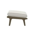thumbnail image 6 of Saratoga Outdoor Patio Teak Ottoman in Weathered Gray White, 6 of 9