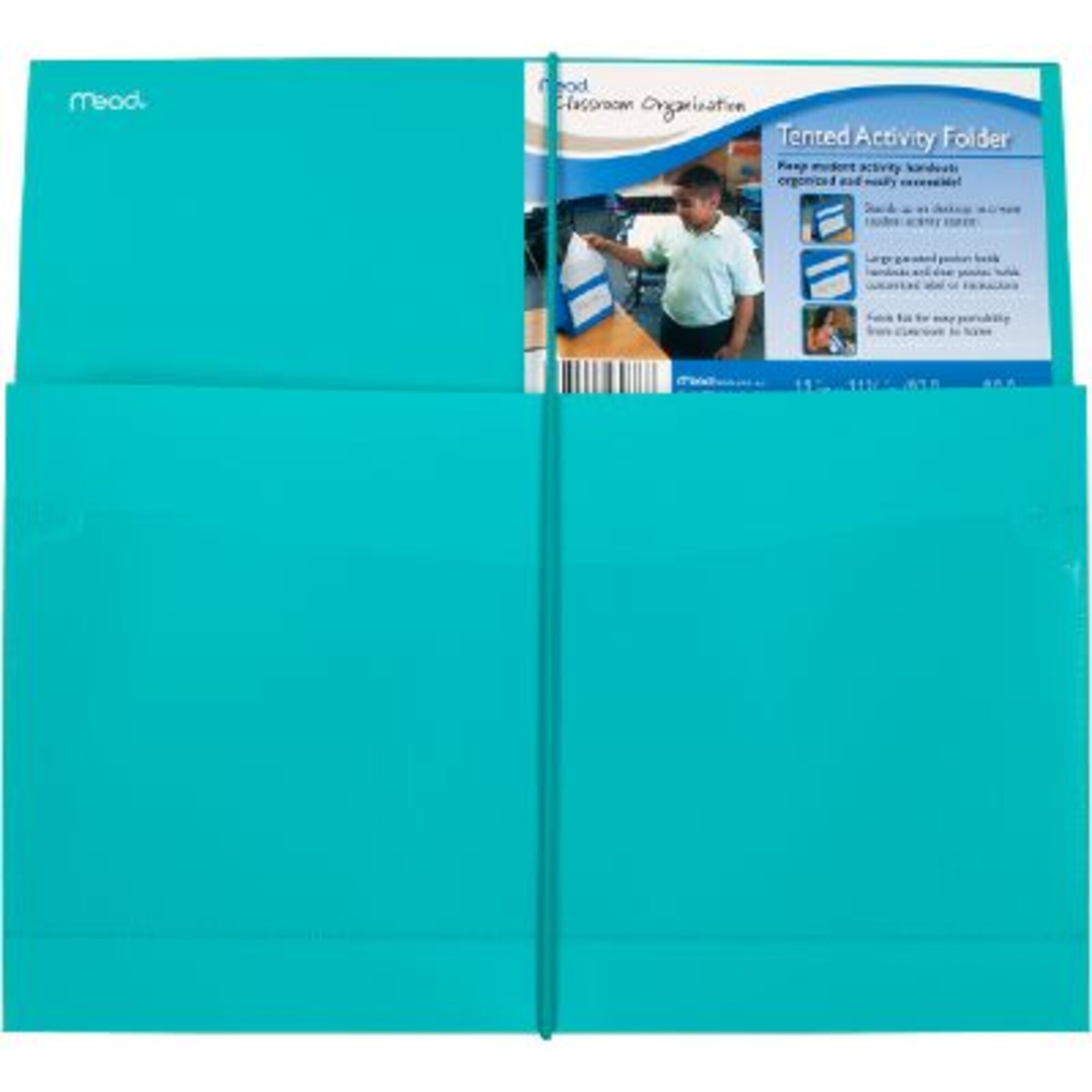 Mead Tented Activity Folder Teal Classroom & Office Storage
