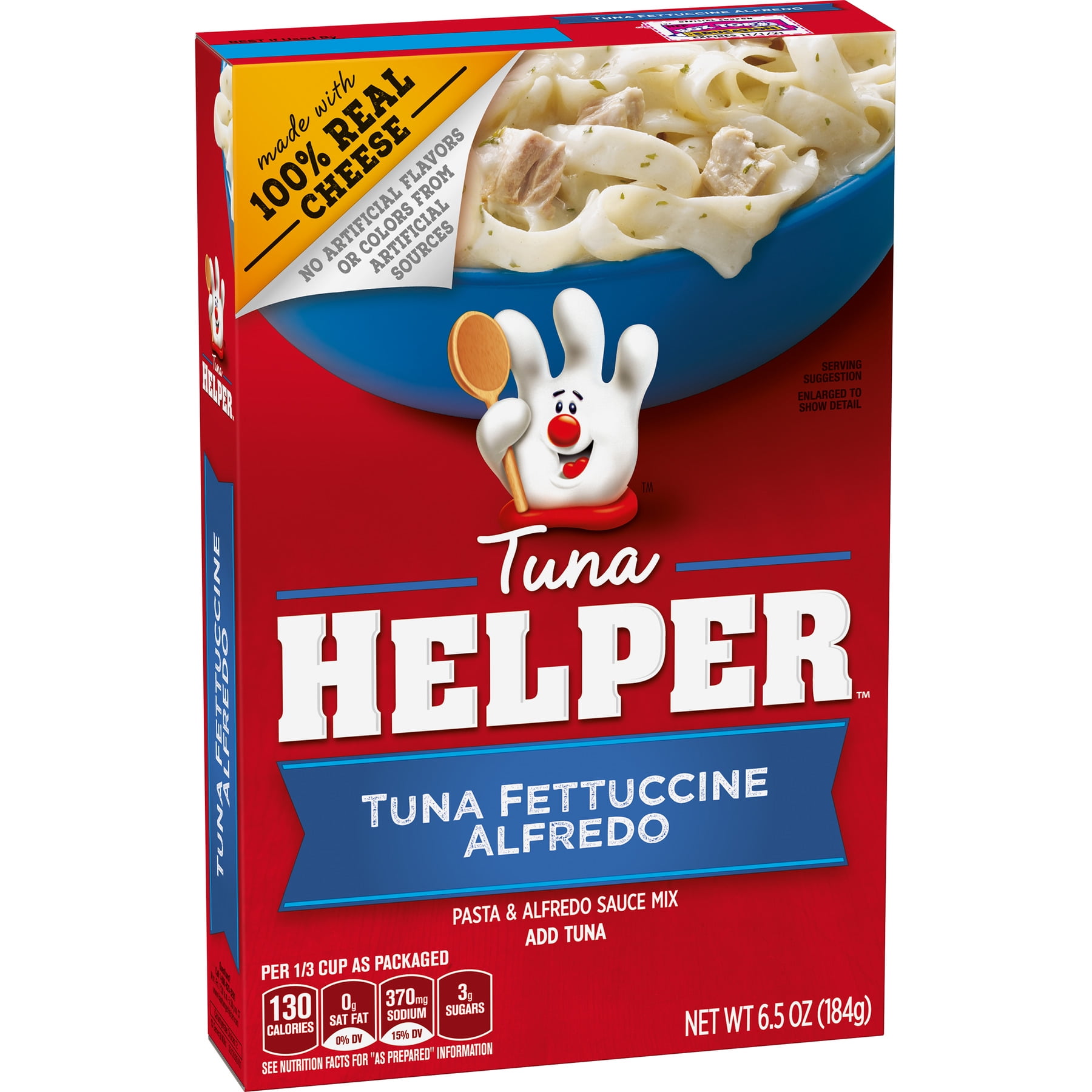 (6 Pack) Tuna Helper Tuna Fettuccine Alfredo, 6.5 oz Box