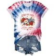 thumbnail image 5 of idosla USA Flag Tee Shirt for Women 4th of July Memorial Day Gift T Shirt Casual Short Sleeve American Proud T-Shirt Tops (Dark Blue, M), 5 of 7