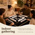 thumbnail image 3 of 55x55 Inch Tablecloth Table Cloth, Black Mahjong Tablecloth 55x55 Inch Table Covers, Stain Resistance Polyester Table Cover for Kitchen Dining Holida, 3 of 6