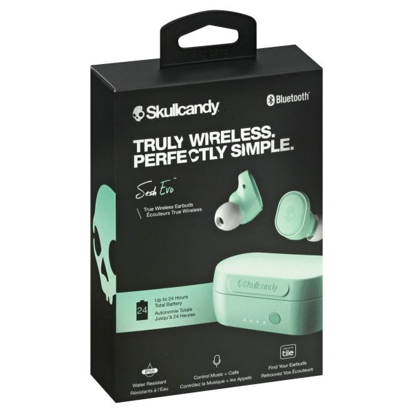 Skullcandy Sesh Evo Mint True Wireless Bluetooth Headphones Walmart