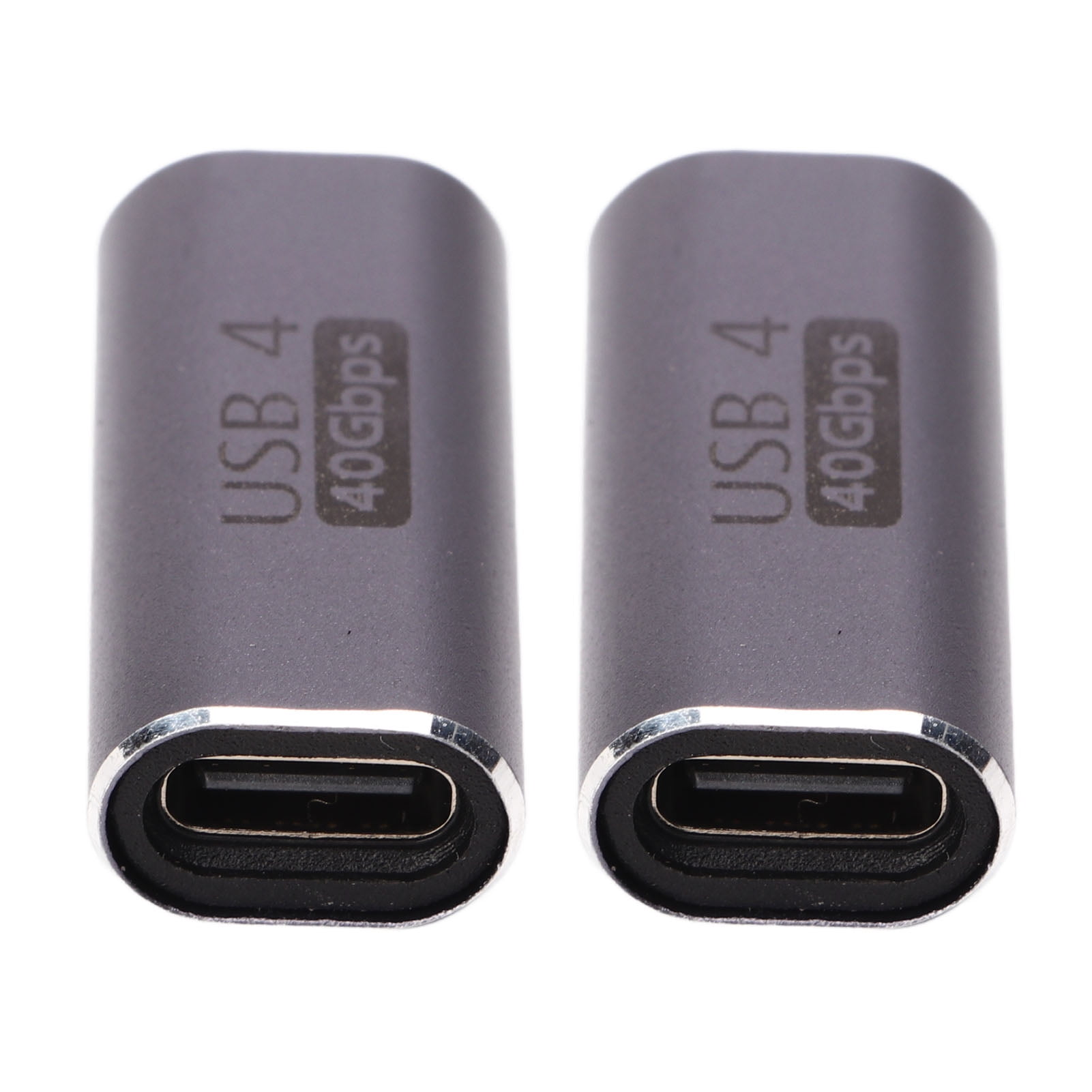 2pcs Type C Female To Female Adapter, Type C Adapter, USB Type C Interface Devices, Female 40Gbps Data Transfer 100W Fast Charging USB C Straight Connector