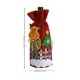 thumbnail image 4 of Ounissouiy Funda para botella de vino de Navidad, manga con cordón, decoración de de comedor, apliques 3D de lino, Santa Claus, muñeco de Kits de decoración para fiestas Llevar, 4 of 6