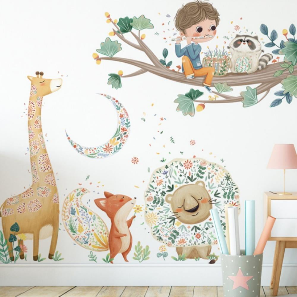 Wall Stickers Cartoon Giraffe Self Adhesive Vinyl PVC Decals Nursery Home Decor Wall Stickers Cartoon Giraffe Self Adhesive Vinyl PVC Decals Nursery Home Decor