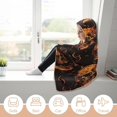 thumbnail image 5 of Skull Skeleton Hooded Blanket, Cozy Wearable Blanket for Adults Flannel Soft Warm Blankets for Womens Mens Kids, 5 of 6