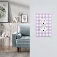 thumbnail image 5 of Disketp Purple Checkboard Decorative Light Switch or Outlet Wall Plate with Safety Cover-Style S, 5 of 6