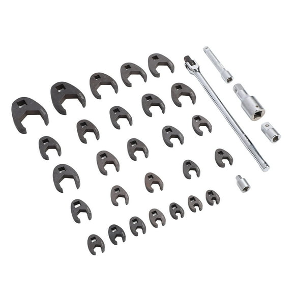 Metric Brake Line Wrench Set, Open End Wrench Set Easy Storage for Car Repair