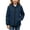 Navy, variant on Boys and Girls Rain Jacket Casual Waterproof Windproof Hooded Long Sleeve Outdoor Jackets Full Zipper Lightweight Coats Outerwear with Pockets for Hiking Sport
