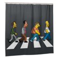 thumbnail image 2 of Simpsons Shower Curtain Bathroom Decor 72"X72" Printed Washable Shower Curtain With Hooks Plastic, 2 of 9