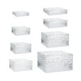 thumbnail image 2 of Wweixi Acrylic Cube Display Box Riser Buffet Riser for Catering Action Figures Cake 3 piece set 8 piece set, 2 of 6