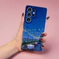 thumbnail image 2 of SKLYDDI Multicolor Dreamy Night Scene for Galaxy A32 Case - Impressionistic Ocean View, String Lights, TPU Flexible Cover, Aesthetic Cute, 2 of 7