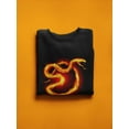 thumbnail image 3 of Snake On Fire Sweatshirt Men -Image by Shutterstock, Male Large, 3 of 4