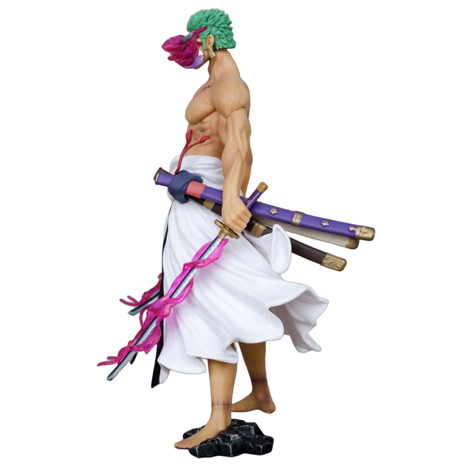 Njube Action figure Anime Collectibles PVC Figure Four headed Roronoa Zoro Figure Anime Action Figure