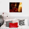 thumbnail image 4 of Nawypu  Canvas Wall Art  Paintings Valentines Day romantic candlelight dinner with heart gift and wine Modern Abstract Wall Art Print Posters for Bedroom Living Room Wall Decor, 4 of 4