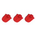 thumbnail image 2 of QualitChoice Simple Design Solid Color False Collar Formal Fashion Chiffon Fake Half Shirt Decorative Detachable Lapel Clothing Decor Red Round 3PCS, 2 of 6