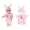 Red, variant on Baby Doll Clothes 10/11/12 inch Doll Cute Onesie Romper and Hat Set, Elastic Doll Outfits Matching Accessories for Realistic Silicone Dolls(Blue)