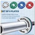 thumbnail image 3 of GarveeLife Fractional Weight Plates Set of 8 (0.25LB/0.5LB/0.75LB/1LB) - Micro Barbell Plates for Strength Training & Progressive Overload - Compatible with 2" Bars, 3 of 6