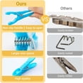 thumbnail image 2 of 48 Pcs Clothes Pegs,Plastic Clothes Pins Heavy Duty Outdoor for Hanging Clothes,Colored Clothespins Clips with Mesh Clothes pin Bag,Crafts Picture Clips Food Package Clips, 2 of 7