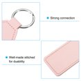 thumbnail image 4 of 4.3" PU Sublimation Keychain Blanks, Leather Key Fob with Rings for DIY Craft Car Key, Pink, 6 Pack, 4 of 6