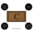 thumbnail image 2 of Evergreen Monogram Indoor Outdoor 100% Natural Coir Doormat 28" x 16" |  Letter  "C", 2 of 3