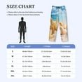 thumbnail image 4 of Xecao Beach Starfish Shell for Men's Pajama Pants Long Lounge Pants with Drawstring Waistband and Pockets Comfortable Sleepwear for Home Relaxation-3X-Large, 4 of 6