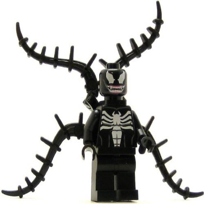 LEGO Spider-Man Venom Minifigure Black & White Villain 76004 DC Super Heroes 