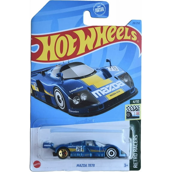 Hot Wheels Mazda 787B Blue Retro Racers 4/10 28/250