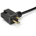 thumbnail image 3 of Startech.com 12inch Outlet Saver Extension Cord - 5-15p To 2x 5-15r - 16awg - Extension Cable - Nema 5-15p (p) To Nema 5-15r (r) - Ac 125 V - 13 A - 100 Ft - Black, 3 of 5