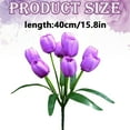thumbnail image 3 of Nanoei Artificial Flowers, Realistic Fake Tulip Bouquet for Living Room, Garden, Home Decor, Wedding, and Party Decoration Light Violet, 3 of 8