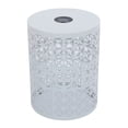 thumbnail image 3 of Side Table With Built-In Solar Powered Light, Hollow-Out Design Classic Living Room Table, Metal Patio Accent Side Table For Yard Balcony Garden Bedside Small Spaces, 3 of 9