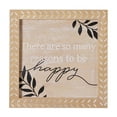 thumbnail image 5 of Crystal Art Gallery Reasons to be Happy Carved Wood Frame Wall Decor 10" x 10", 5 of 6