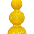 thumbnail image 2 of Maxax Modern Set of 2 Table Lamps, 27.8'' Tall Triple Gourd Ceramic Bedside Lamps, 3-Way Dimmable Yellow Nightstand Lamp with White Drum Shade for Bedroom, Living Room, Office, 2 of 6