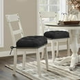 thumbnail image 6 of Shinnwa Chair Cushions with Ties 3.5" Thick Tufted Memory Foam Chair Pad Dual-layer Comfy Non-Slip Seat Cushion for Kitchen Dining Chairs, 16.5" X 16.5", Patent Design,Black, 6 of 6