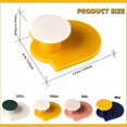 thumbnail image 2 of Ganchos adhesivos de pared, paquete de 4 ganchos geométricos impermeables y resistentes para colgar en la pared., 2 of 4