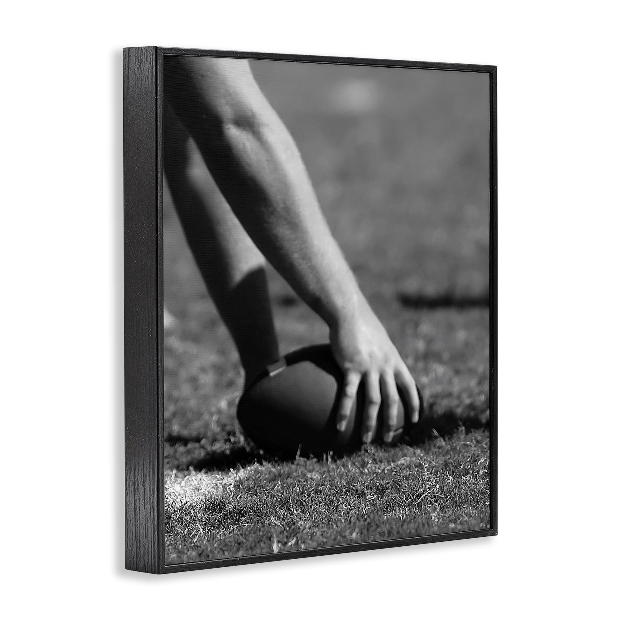 Stupell Industries Football Hike in Action Black Framed Giclee Art, design by Marcus Prime