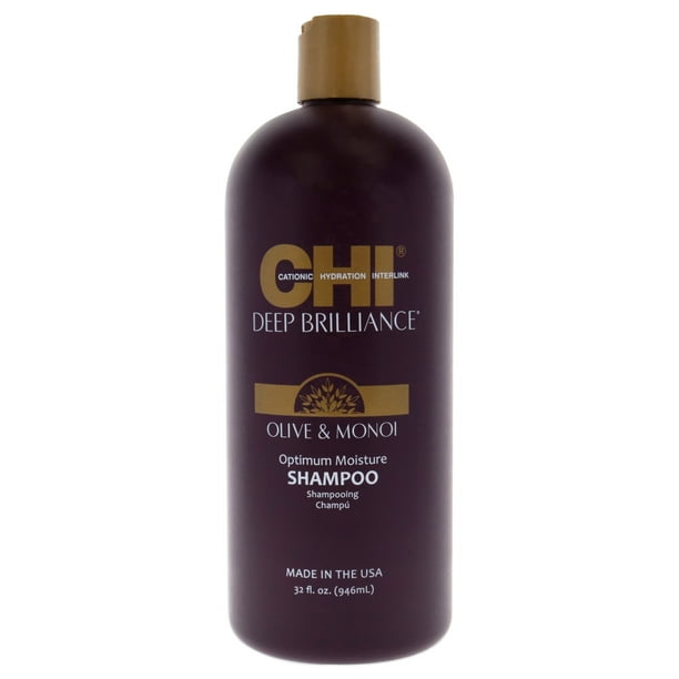 Champú hidratante óptimo Deep Brilliance de CHI para unisex - Champú de 32 oz CHI CHI Deep Brilliance Optimum Moisture Shampoo Champú Unisex 32oz